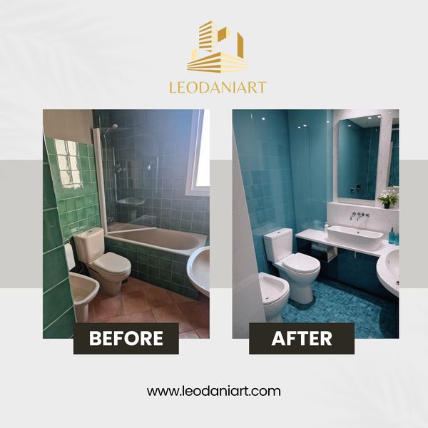 Baño – reforma completa – trabajo de Leodaniart