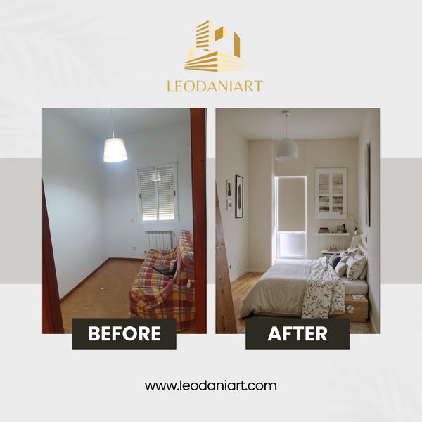 Dormitorio – reforma completa – trabajo de Leodaniart