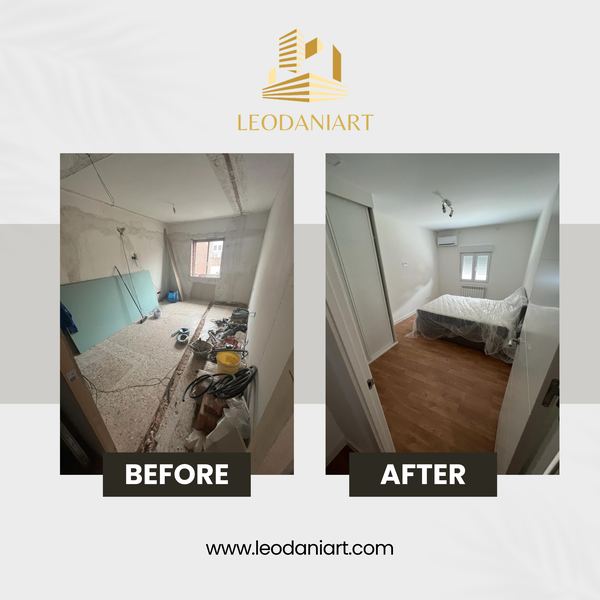 Dormitorio – reforma integral – trabajo de Leodaniart